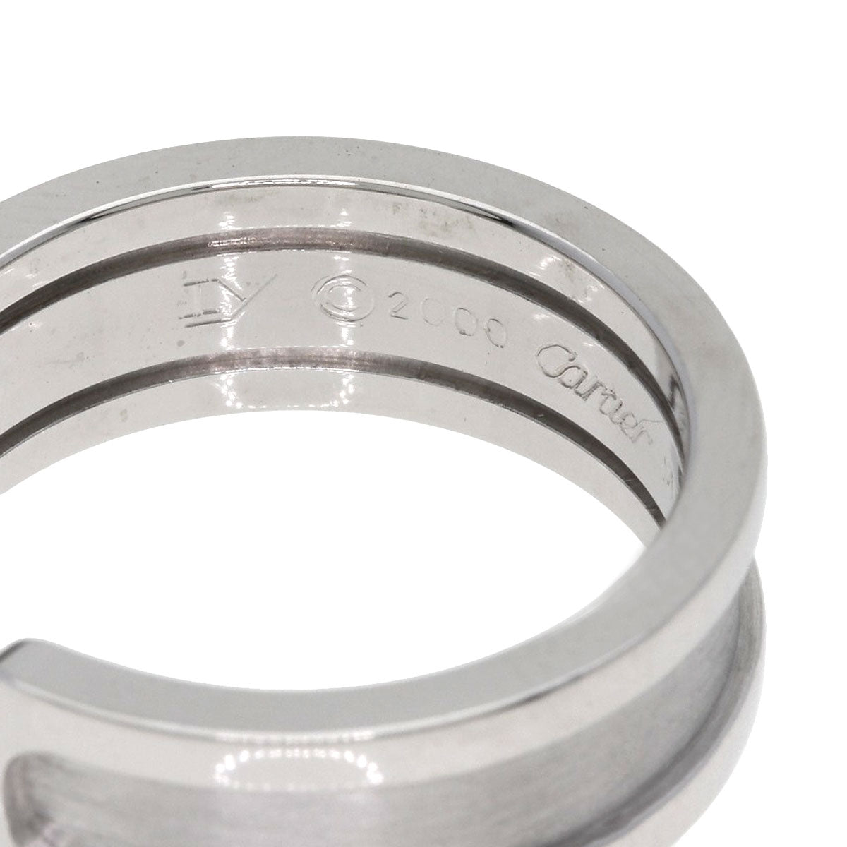 CARTIER C2 ring # 51 Ring K18 White Gold Ladies [Used]