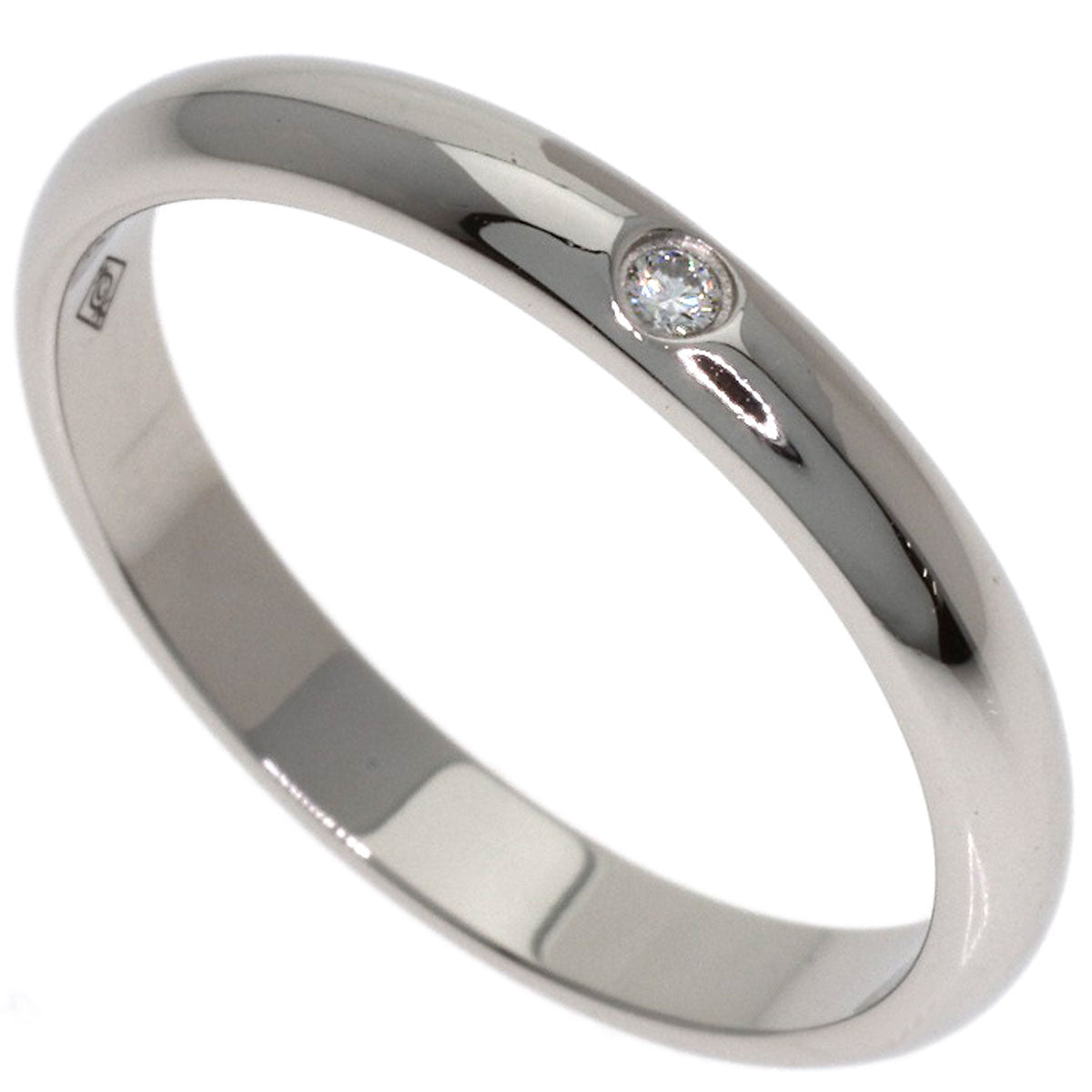 CARTIER Wedding 1P Diamond #48 Ring Platinum PT950 Ladies [Used]
