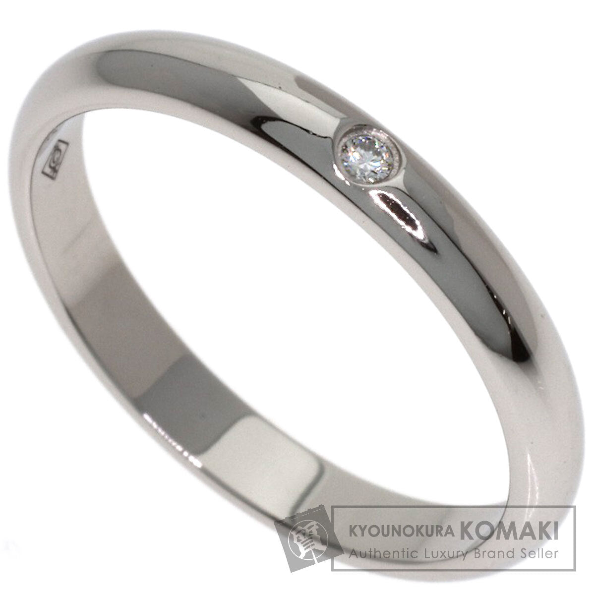 CARTIER Wedding 1P Diamond #48 Ring Platinum PT950 Ladies [Used]