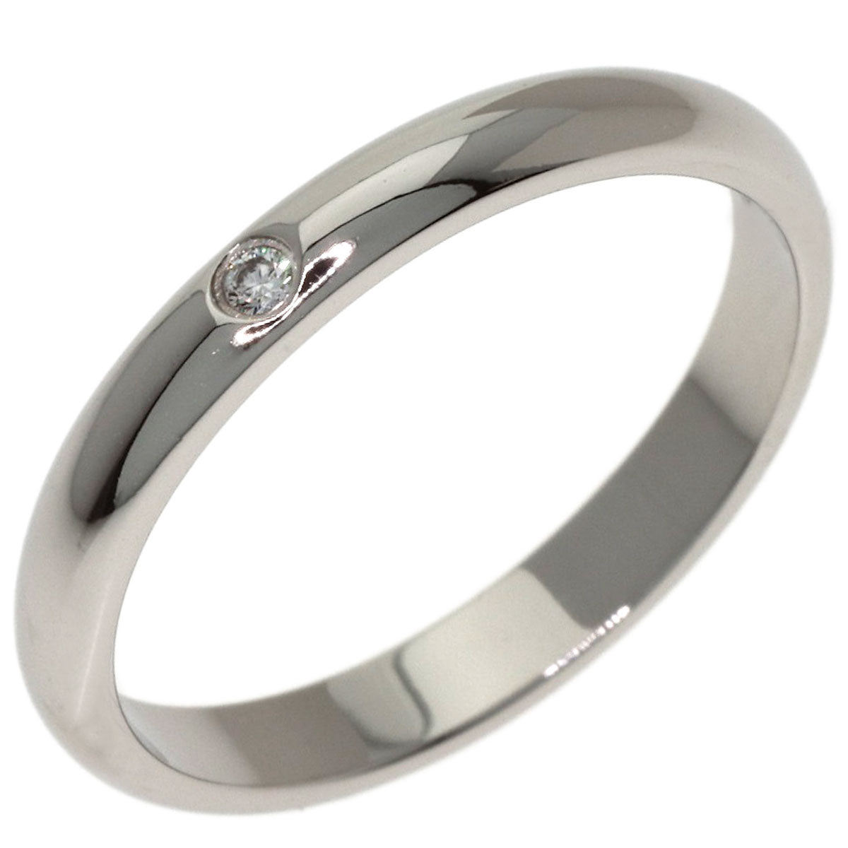 CARTIER Wedding 1P Diamond #48 Ring Platinum PT950 Ladies [Used]