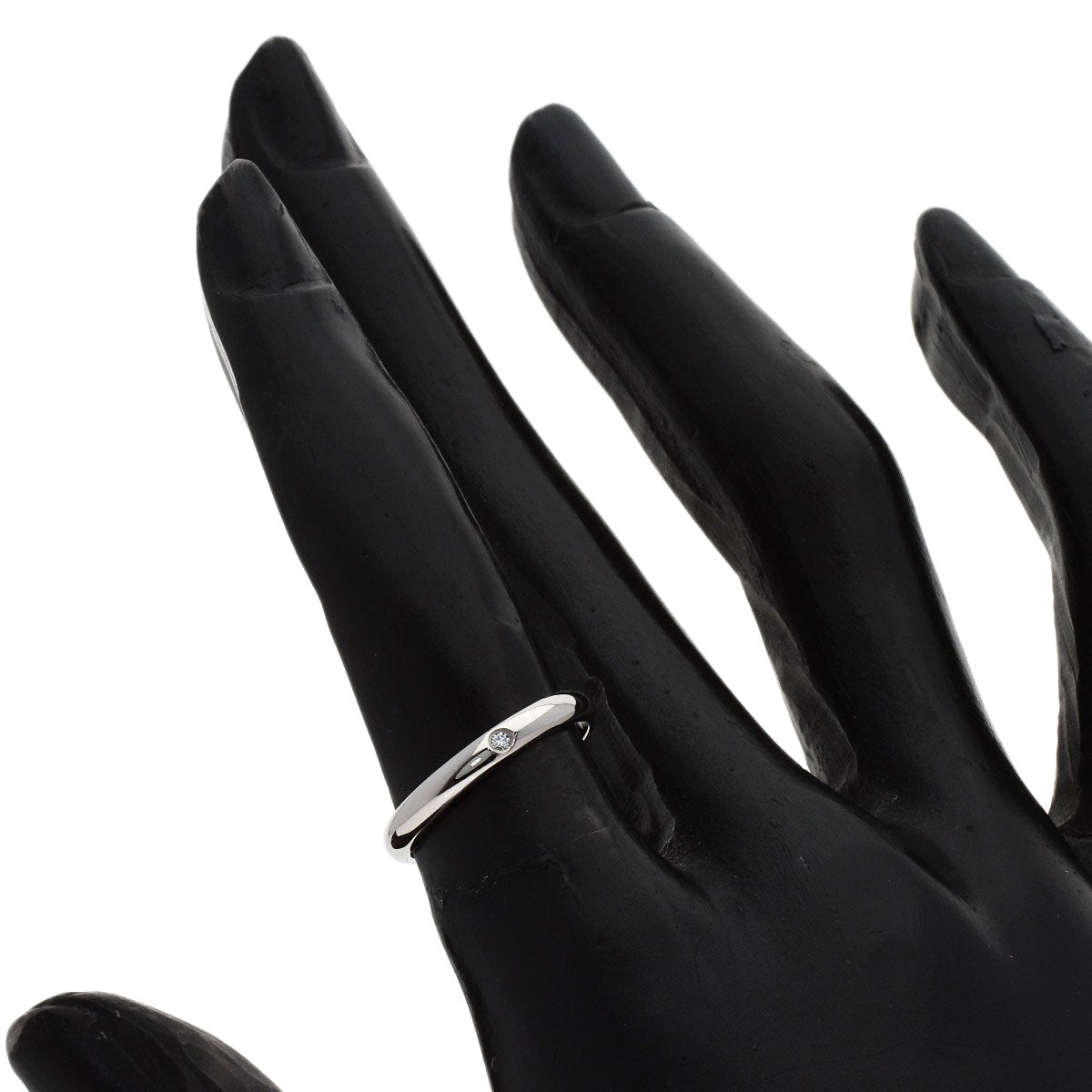 CARTIER Wedding 1P Diamond #48 Ring Platinum PT950 Ladies [Used]