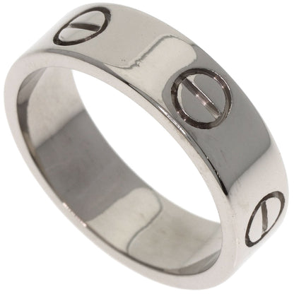 CARTIER love ring #53 Ring K18 White Gold Ladies [Used]