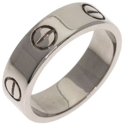 CARTIER love ring #53 Ring K18 White Gold Ladies [Used]