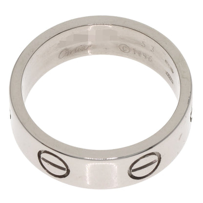 CARTIER love ring #53 Ring K18 White Gold Ladies [Used]