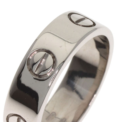 CARTIER love ring #53 Ring K18 White Gold Ladies [Used]