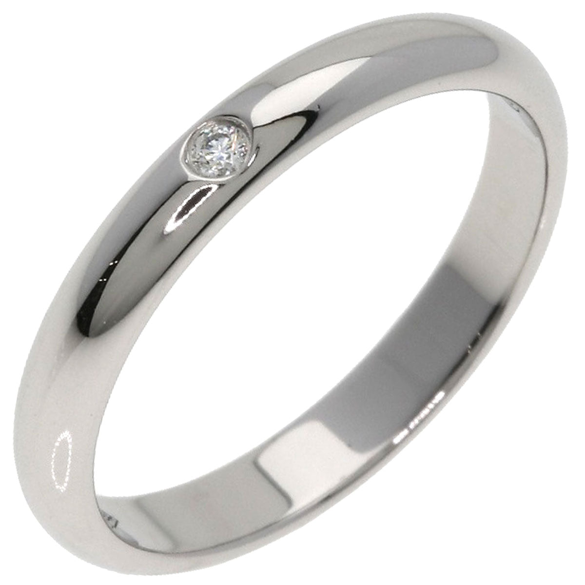 CARTIER Wedding 1P Diamond #46 Ring Platinum PT950 Ladies [Used]