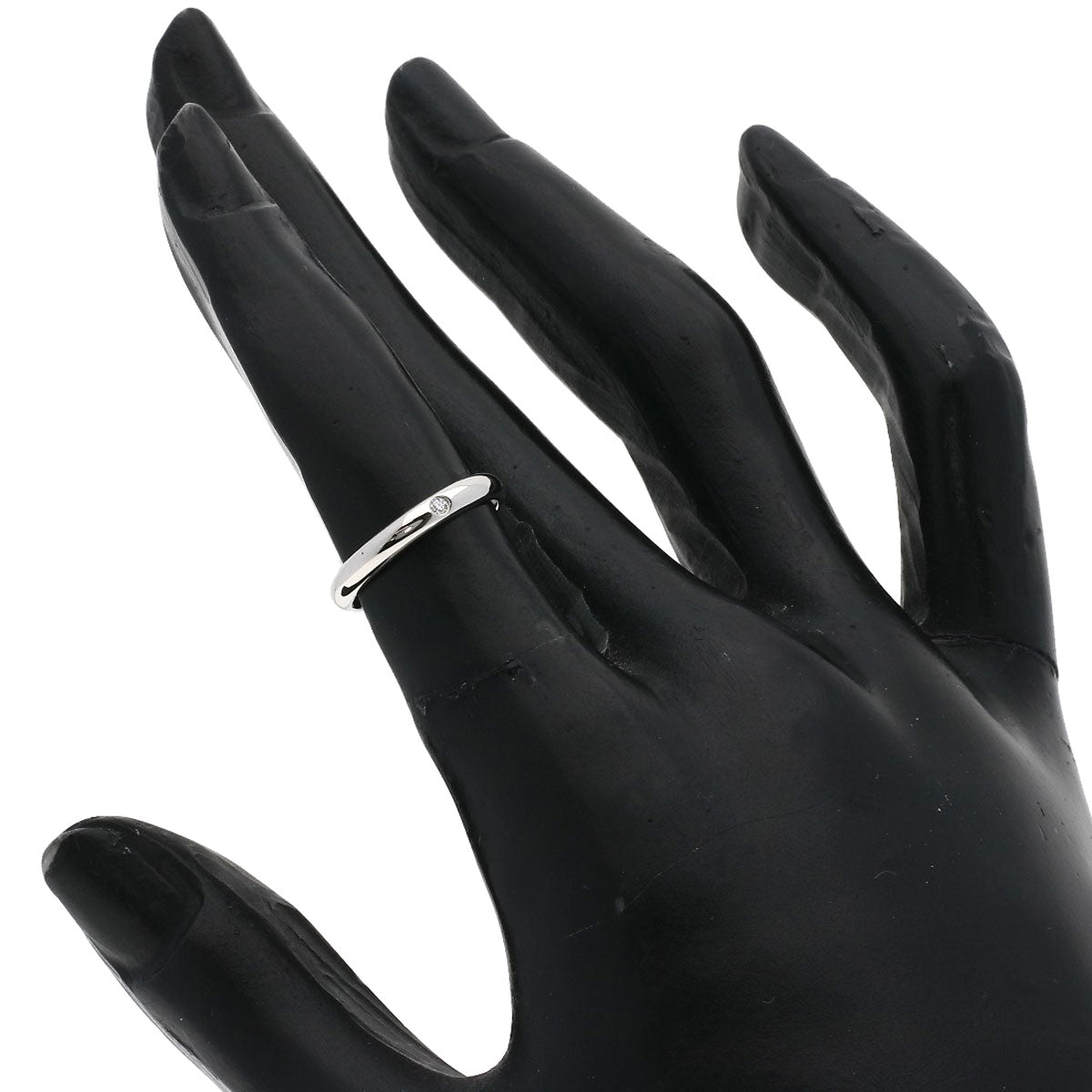 CARTIER Wedding 1P Diamond #46 Ring Platinum PT950 Ladies [Used]