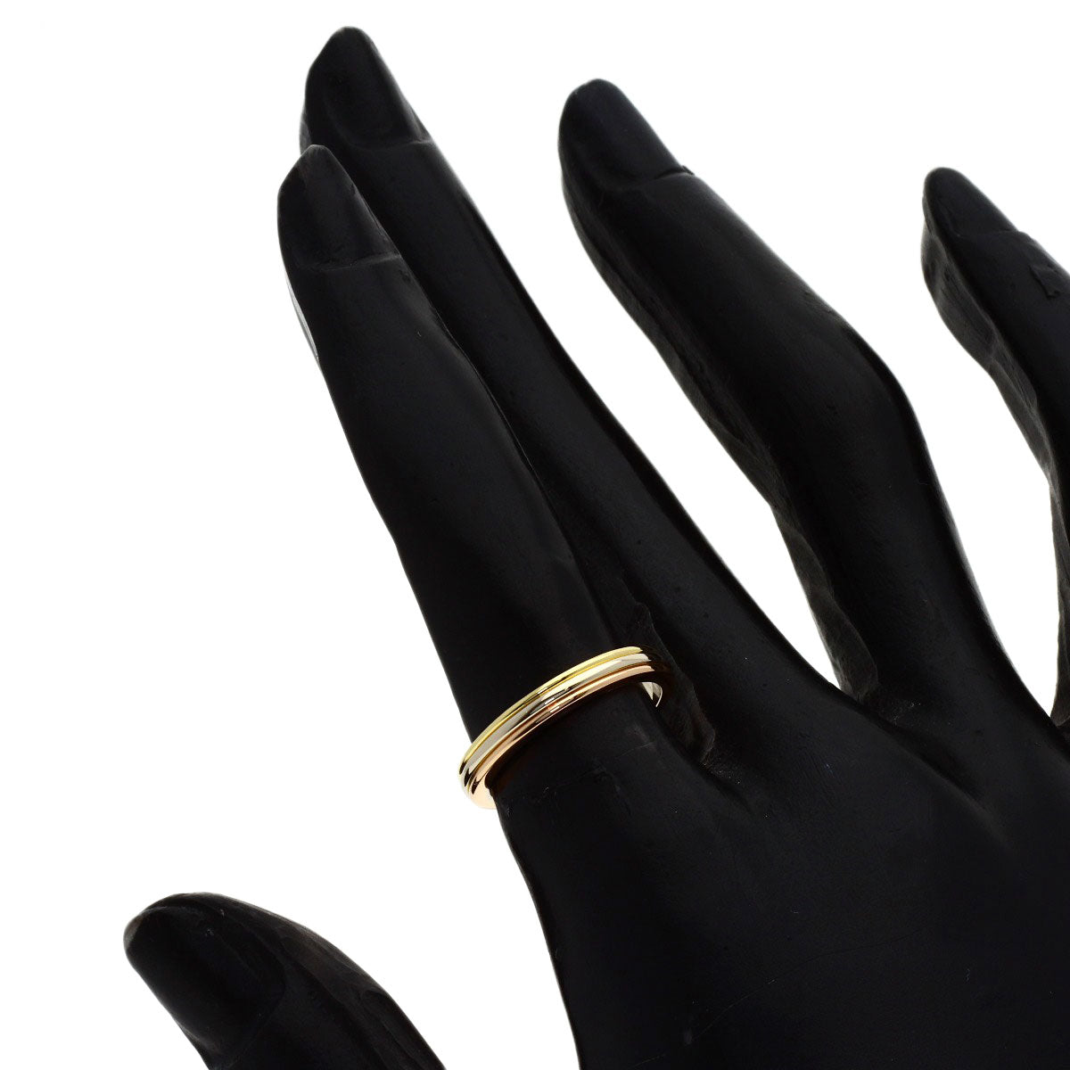 CARTIER Three colors # 49 Ring K18 Yellow Gold K18 White GoldLadies [Used]
