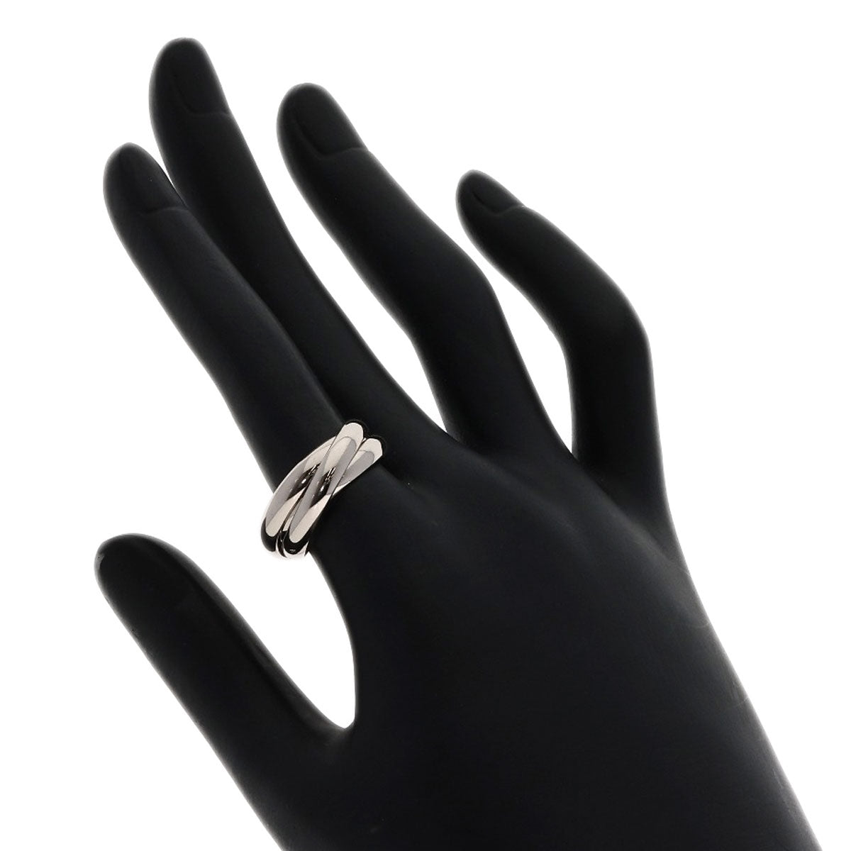CARTIER Trinity #54 Ring K18 White Gold Ladies [Used]
