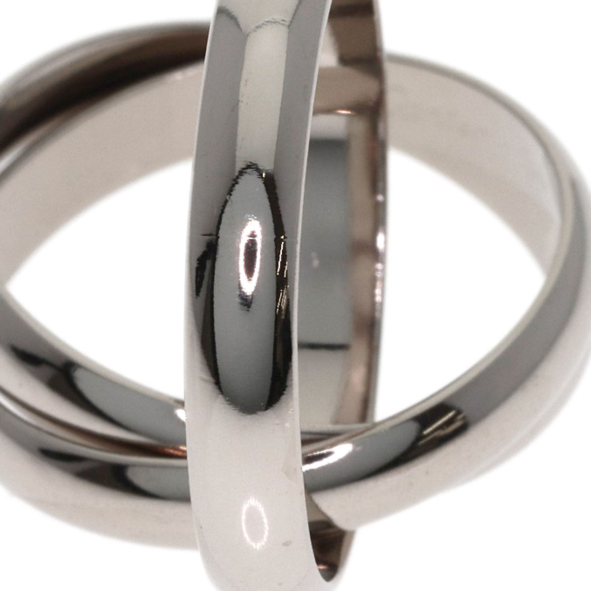 CARTIER Trinity #54 Ring K18 White Gold Ladies [Used]