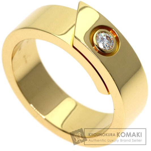 CARTIER Anniversary Diamond #51 Ring K18 Yellow Gold Ladies [Used]