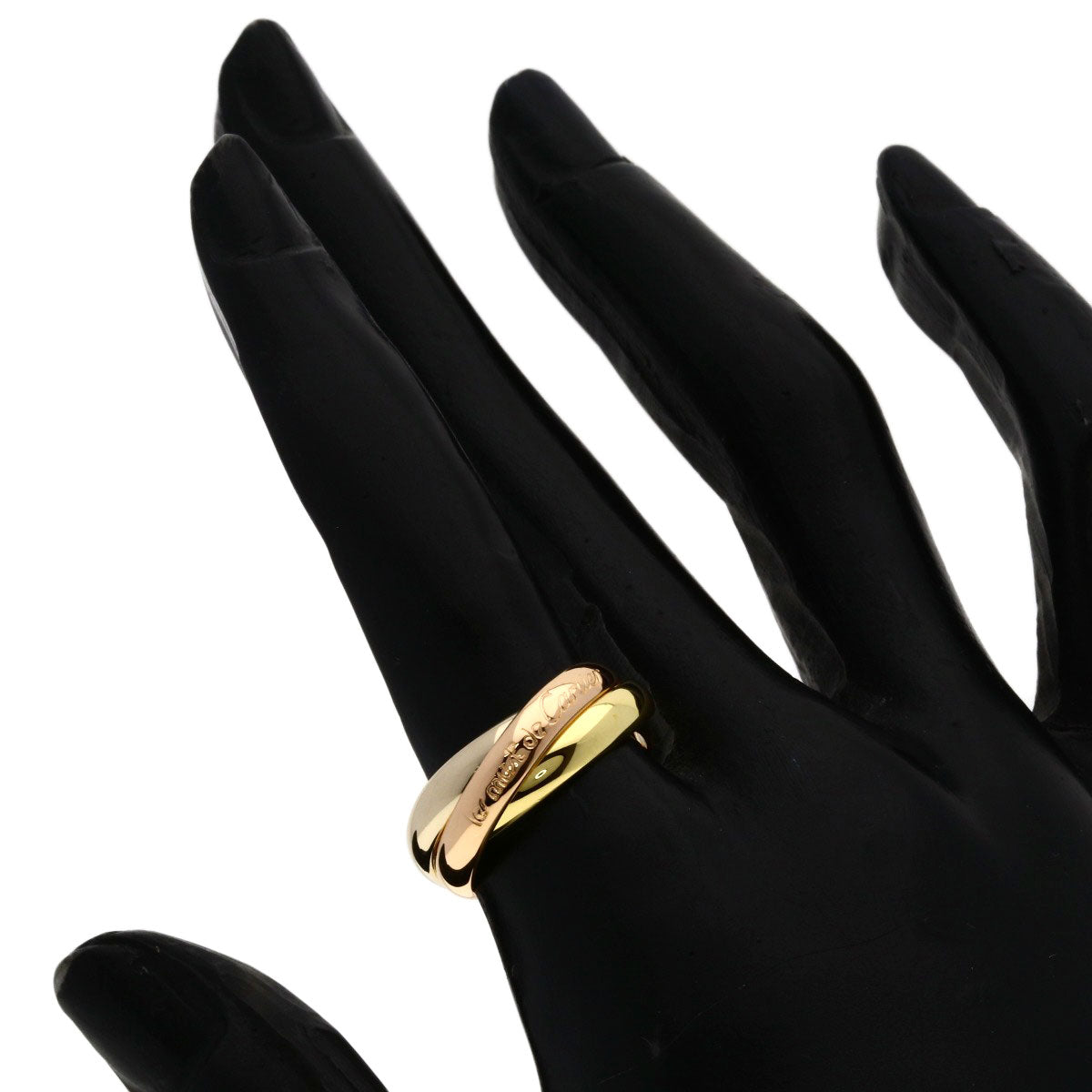 CARTIER Trinity #52 Ring K18 Yellow Gold K18 White GoldLadies [Used]