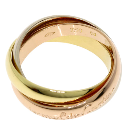 CARTIER Trinity #50 Ring K18 Pink Gold 18K Yellow GoldLadies [Used]