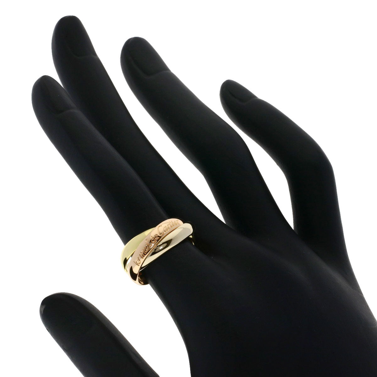 CARTIER Trinity #50 Ring K18 Pink Gold 18K Yellow GoldLadies [Used]