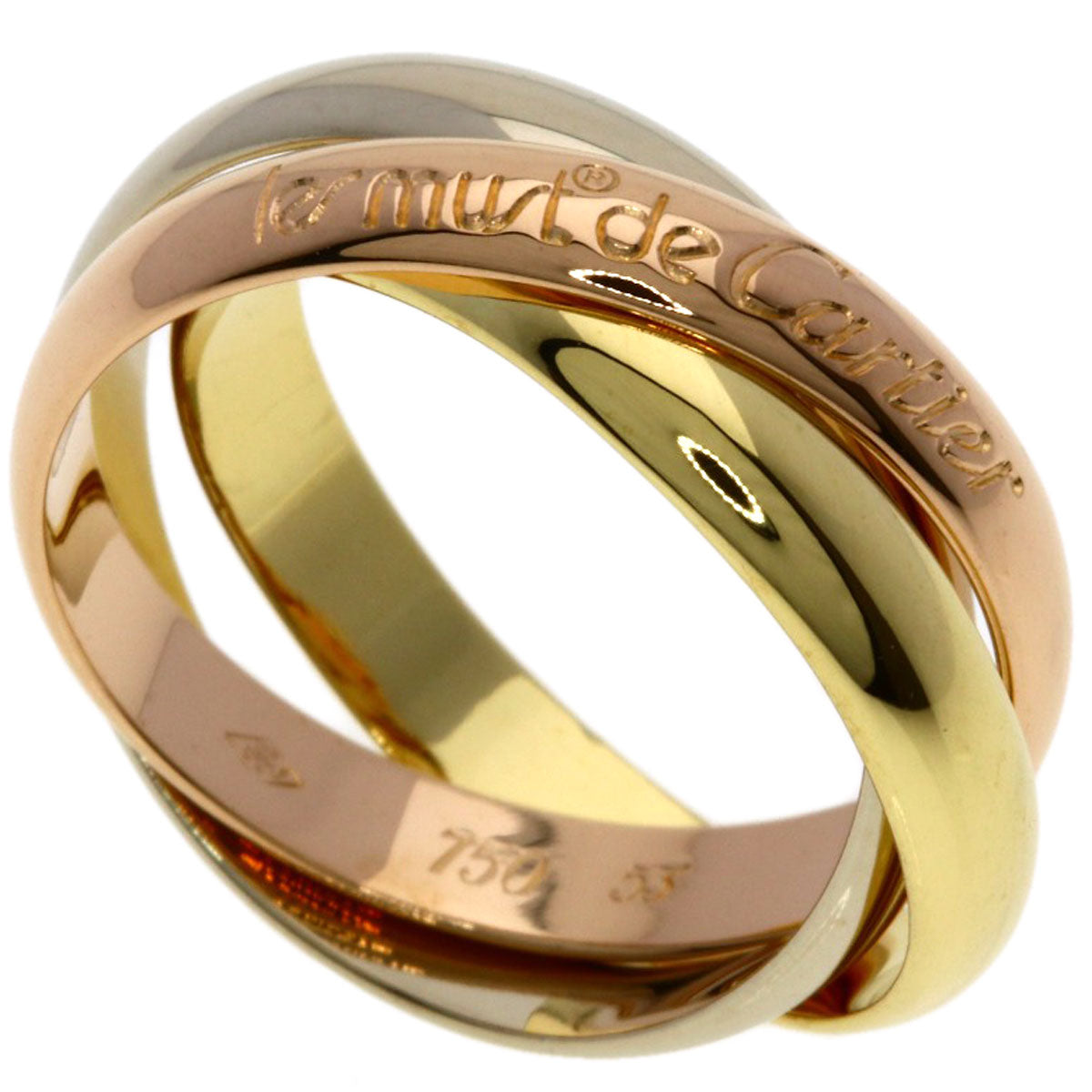 CARTIER Trinity #53 Ring K18 Yellow Gold K18 White GoldLadies [Used]