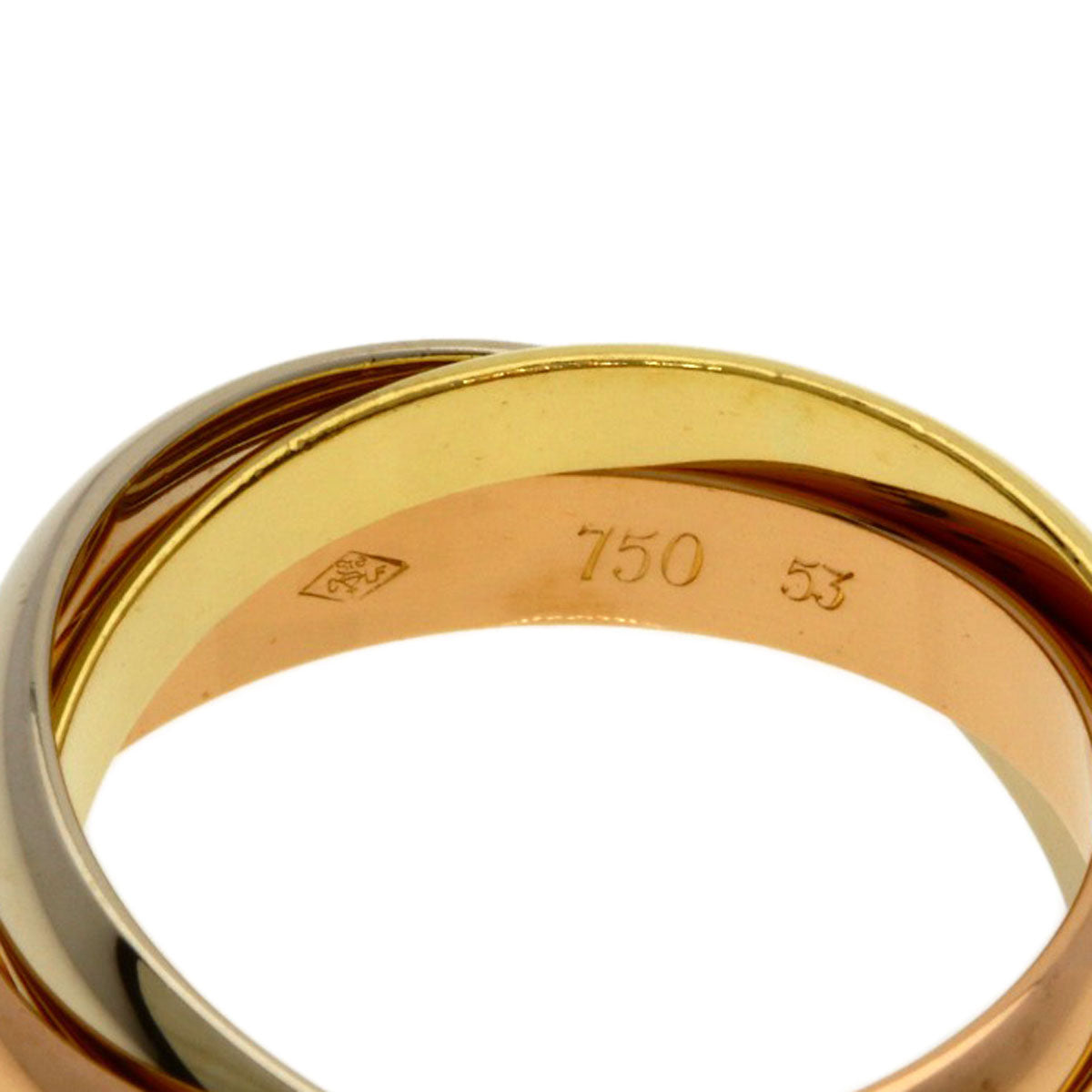 CARTIER Trinity #53 Ring K18 Yellow Gold K18 White GoldLadies [Used]