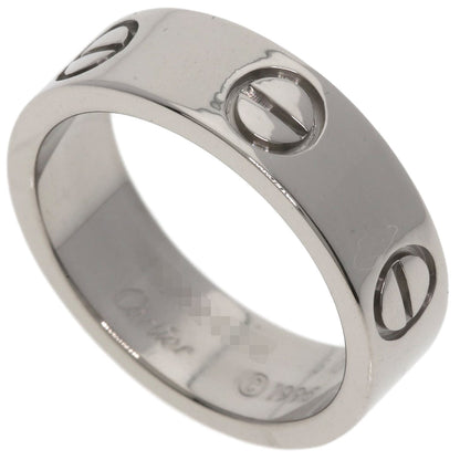 CARTIER love ring #50 Ring K18 White Gold Ladies [Used]