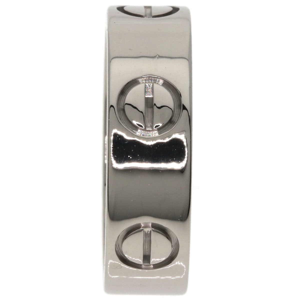 CARTIER love ring #50 Ring K18 White Gold Ladies [Used]