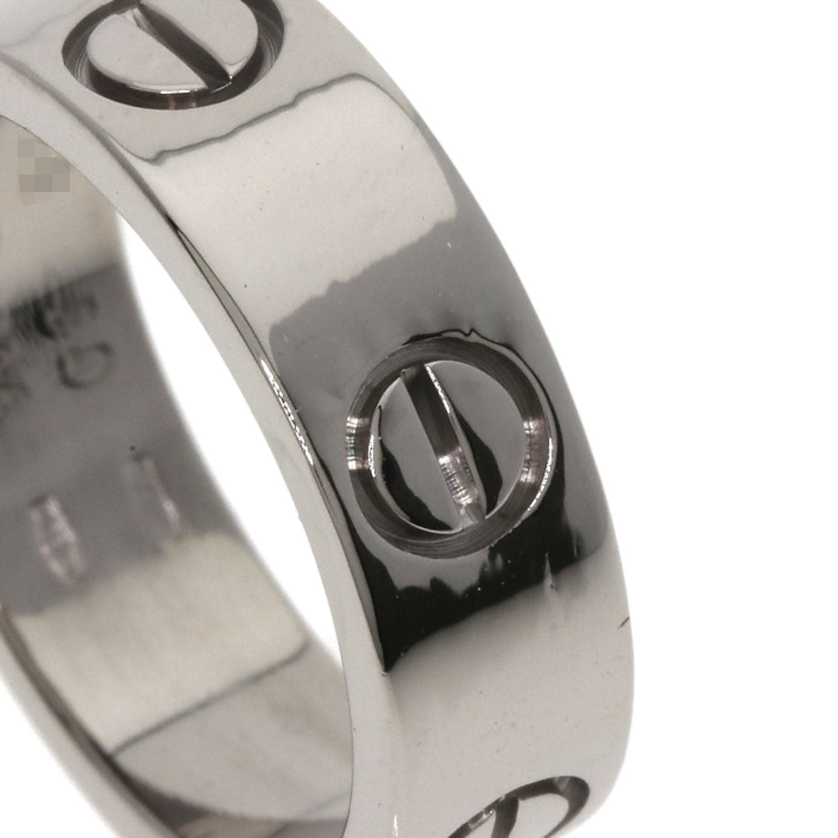 CARTIER love ring #50 Ring K18 White Gold Ladies [Used]