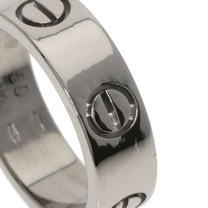 CARTIER love ring #50 Ring K18 White Gold Ladies [Used]