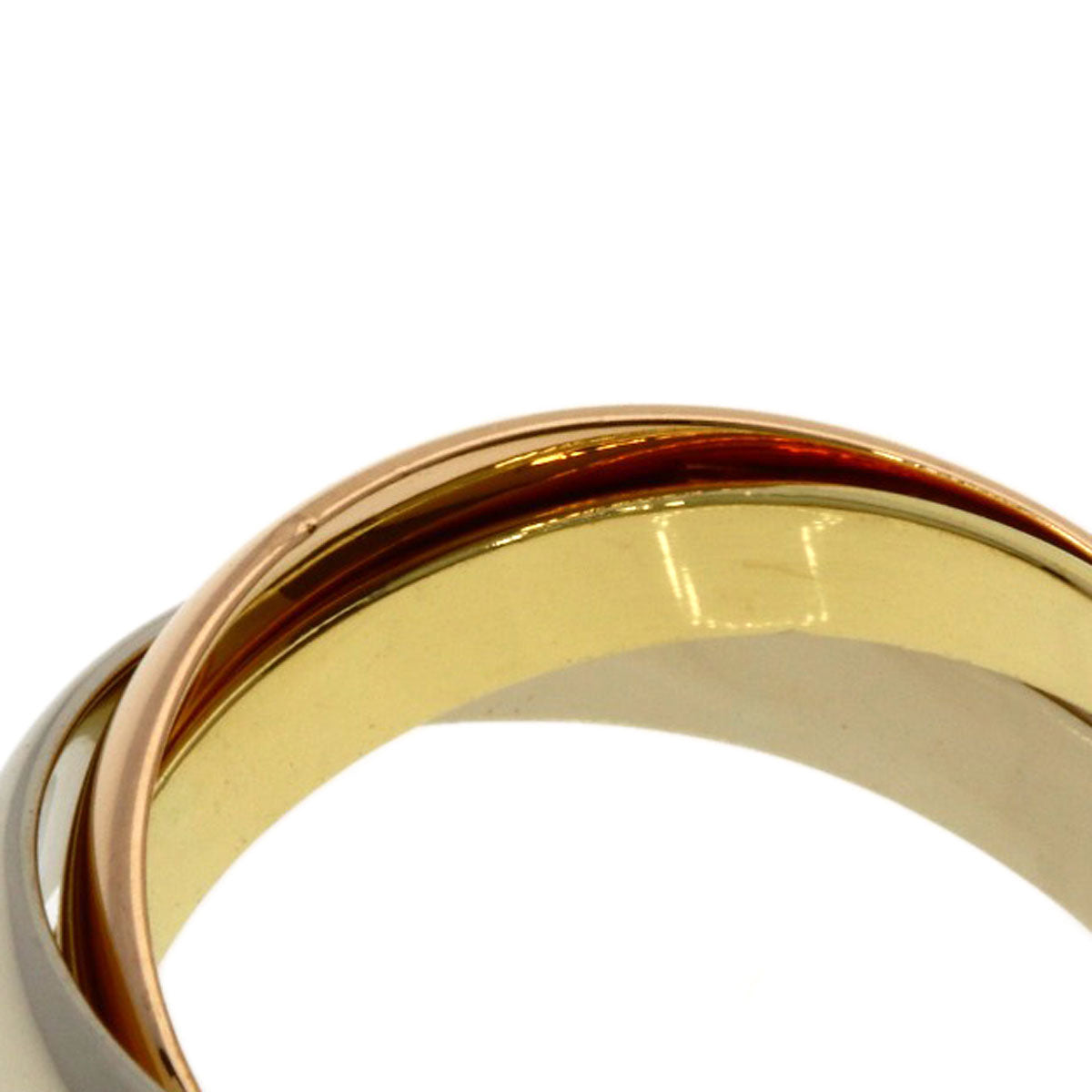 CARTIER Trinity #50 Ring K18 Yellow Gold K18 White GoldLadies [Used]