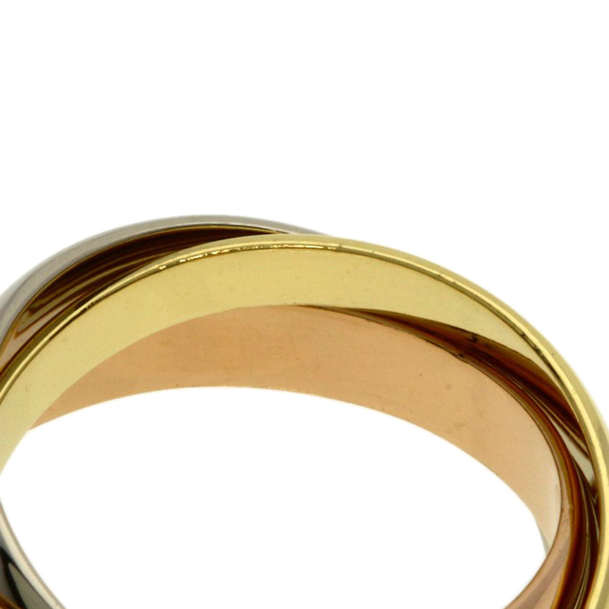 CARTIER Trinity #50 Ring K18 Yellow Gold K18 White GoldLadies [Used]