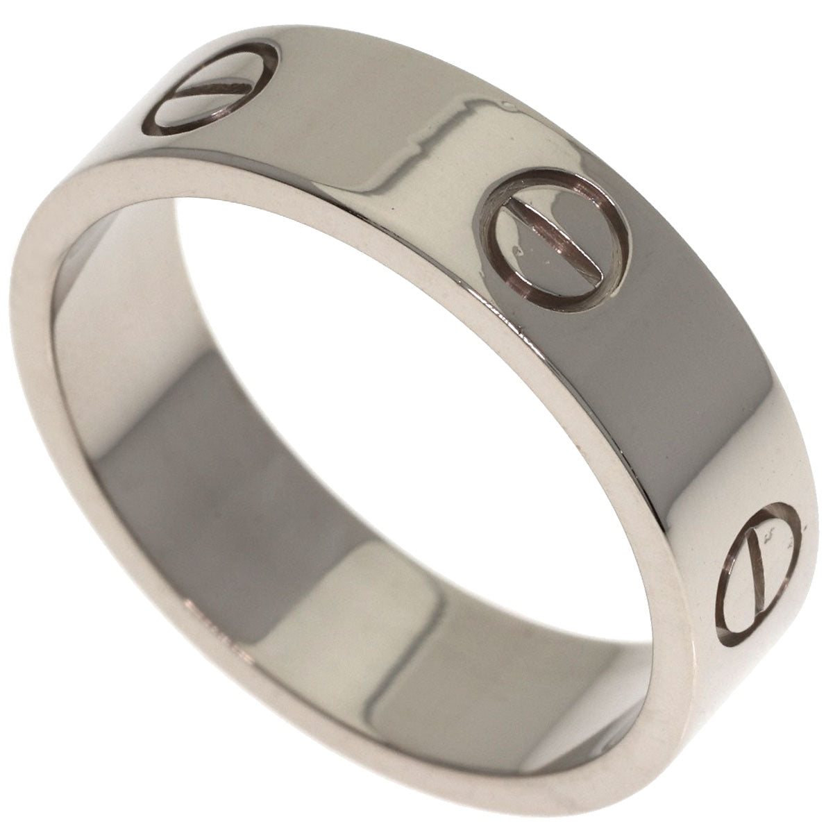 CARTIER love ring #61 Ring K18 White Gold Ladies [Used]