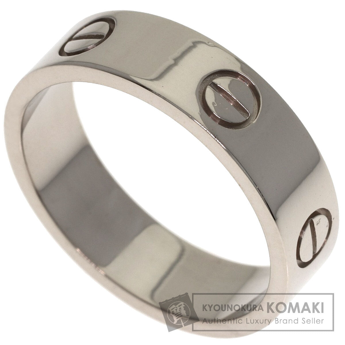CARTIER love ring #61 Ring K18 White Gold Ladies [Used]