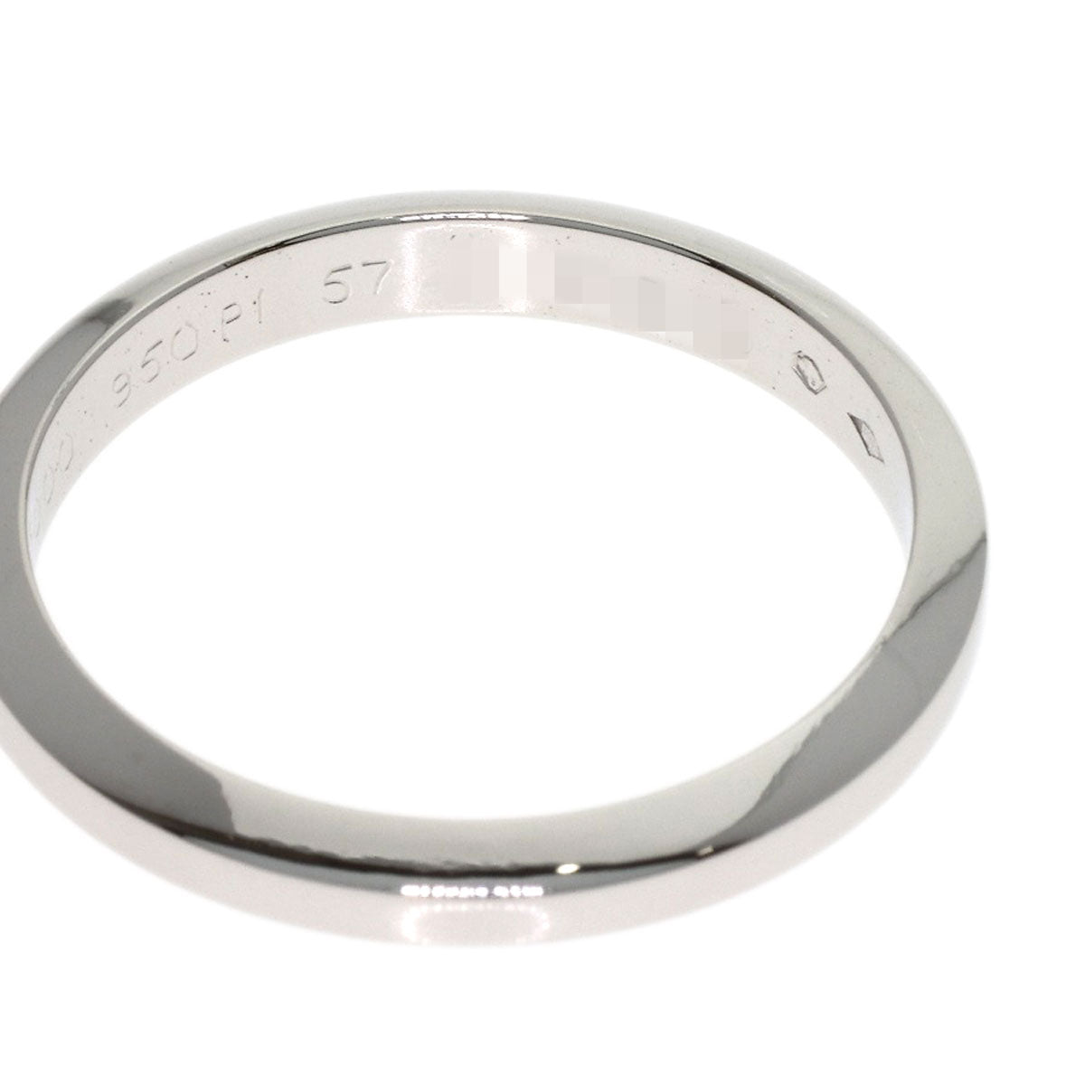 CARTIER Band Ring #57 Ring Platinum PT950 Ladies [Used]