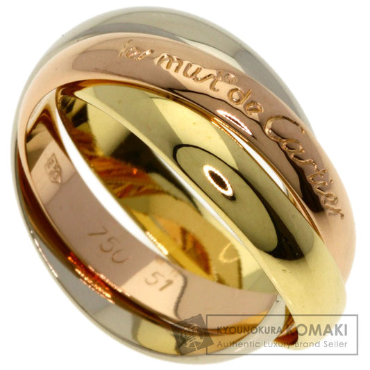 CARTIER Trinity #51 Ring K18 Yellow Gold K18 White GoldLadies [Used]