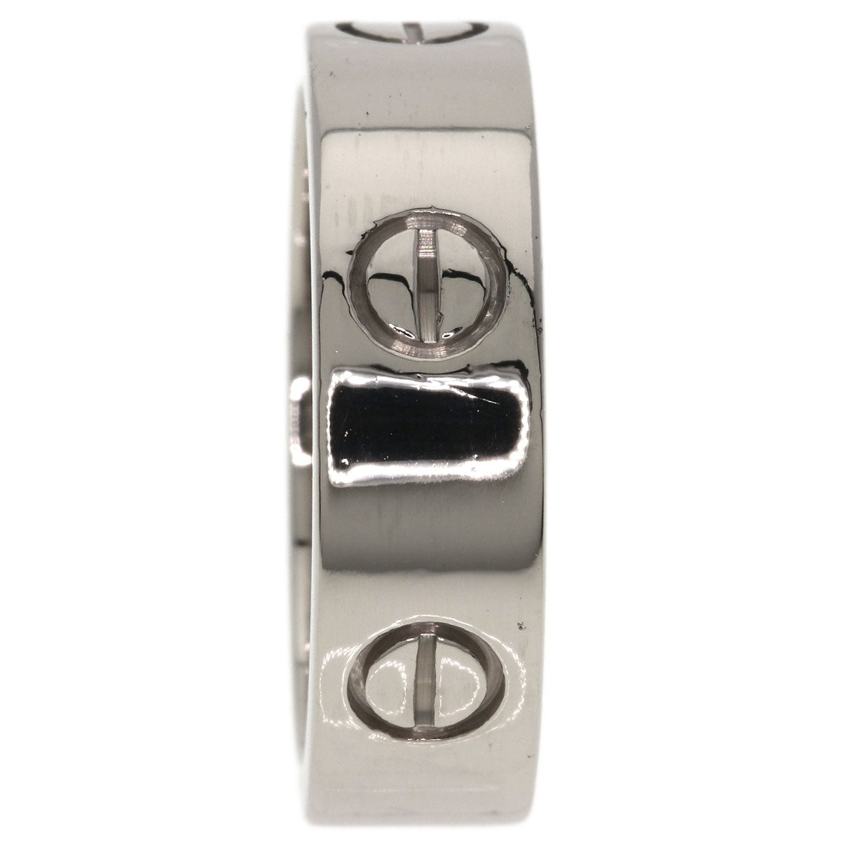 CARTIER love ring #57 Ring K18 White Gold Ladies [Used]