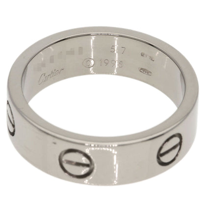 CARTIER love ring #57 Ring K18 White Gold Ladies [Used]