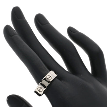 CARTIER love ring #57 Ring K18 White Gold Ladies [Used]
