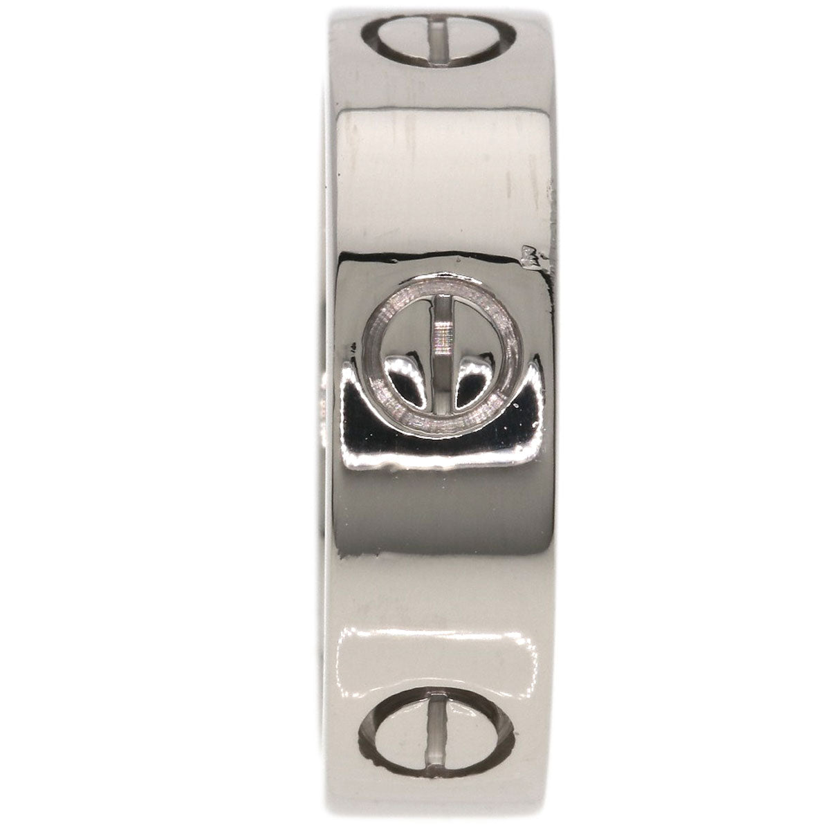 CARTIER love ring #57 Ring K18 White Gold Ladies [Used]
