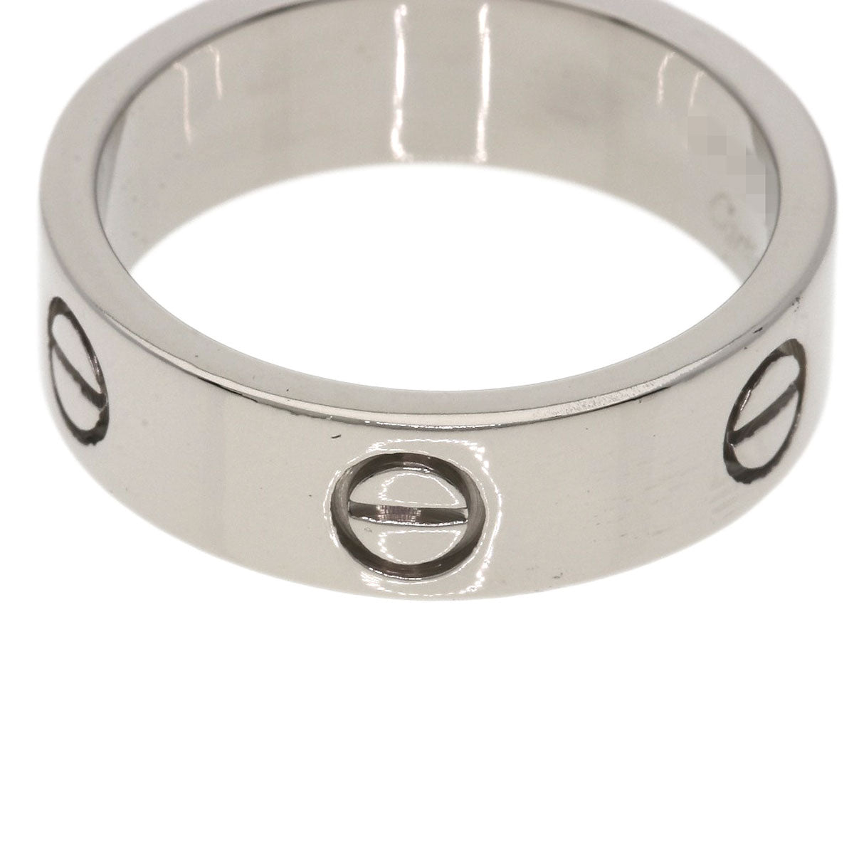 CARTIER love ring #57 Ring K18 White Gold Ladies [Used]