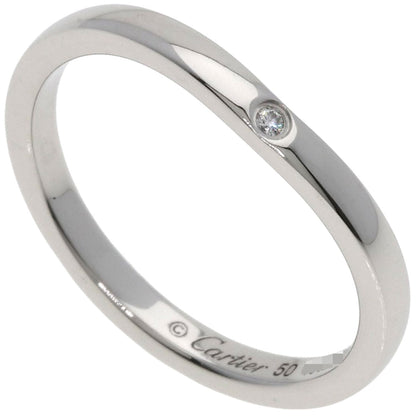CARTIER Ballerina Curve 3P Diamond #50 Ring Platinum PT950 Ladies [Used]