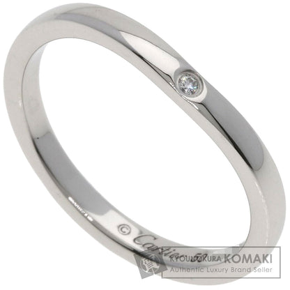 CARTIER Ballerina Curve 3P Diamond #50 Ring Platinum PT950 Ladies [Used]