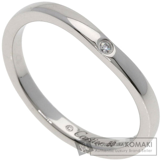 CARTIER Ballerina Curve 3P Diamond #50 Ring Platinum PT950 Ladies [Used]