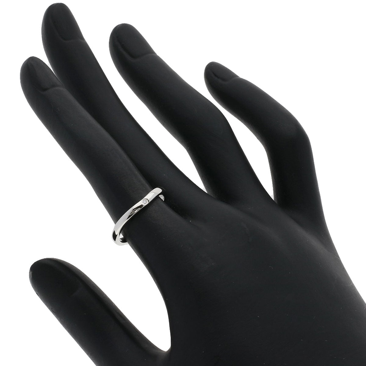 CARTIER Ballerina Curve 3P Diamond #50 Ring Platinum PT950 Ladies [Used]
