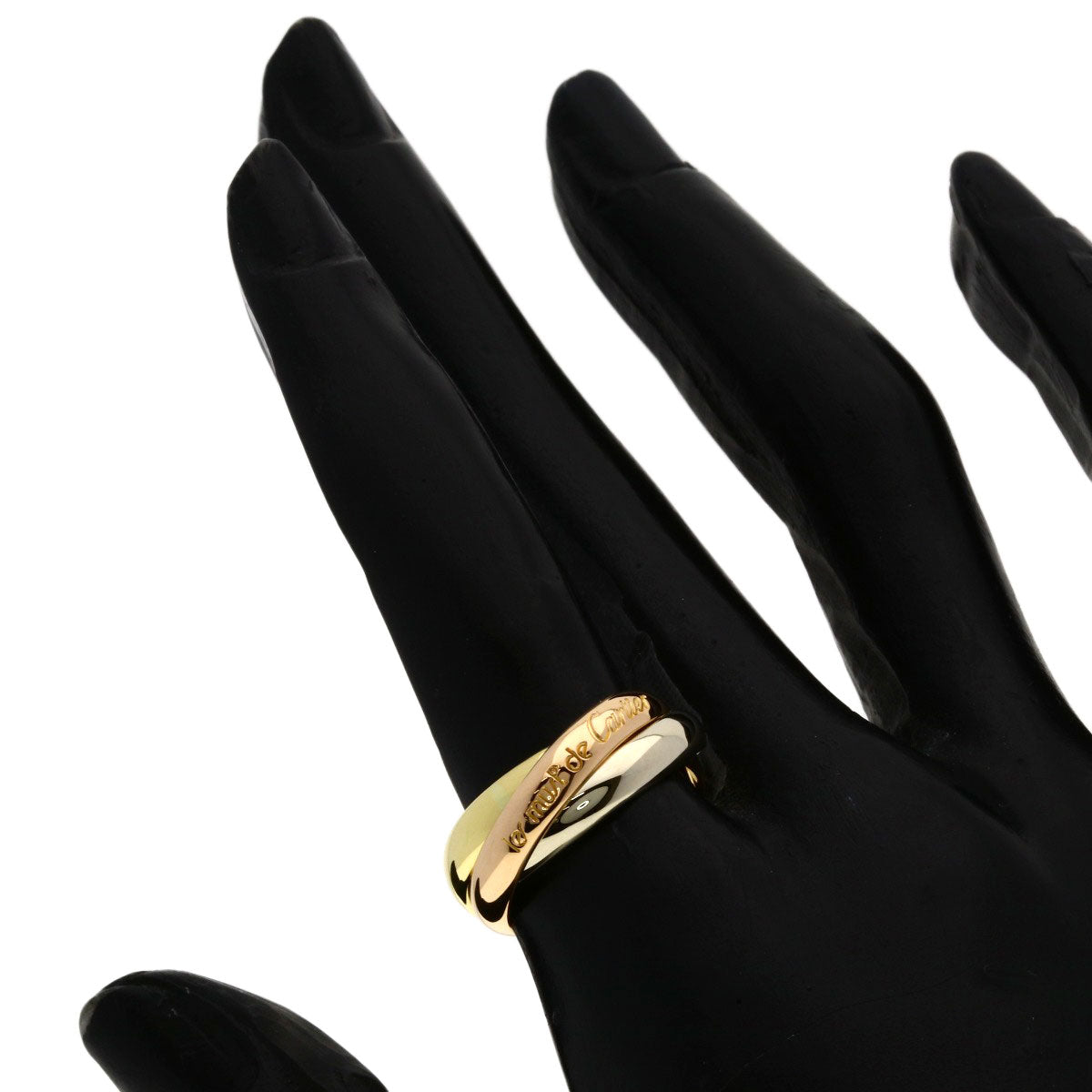 CARTIER Trinity #51 Ring K18 Yellow Gold K18 White GoldLadies [Used]