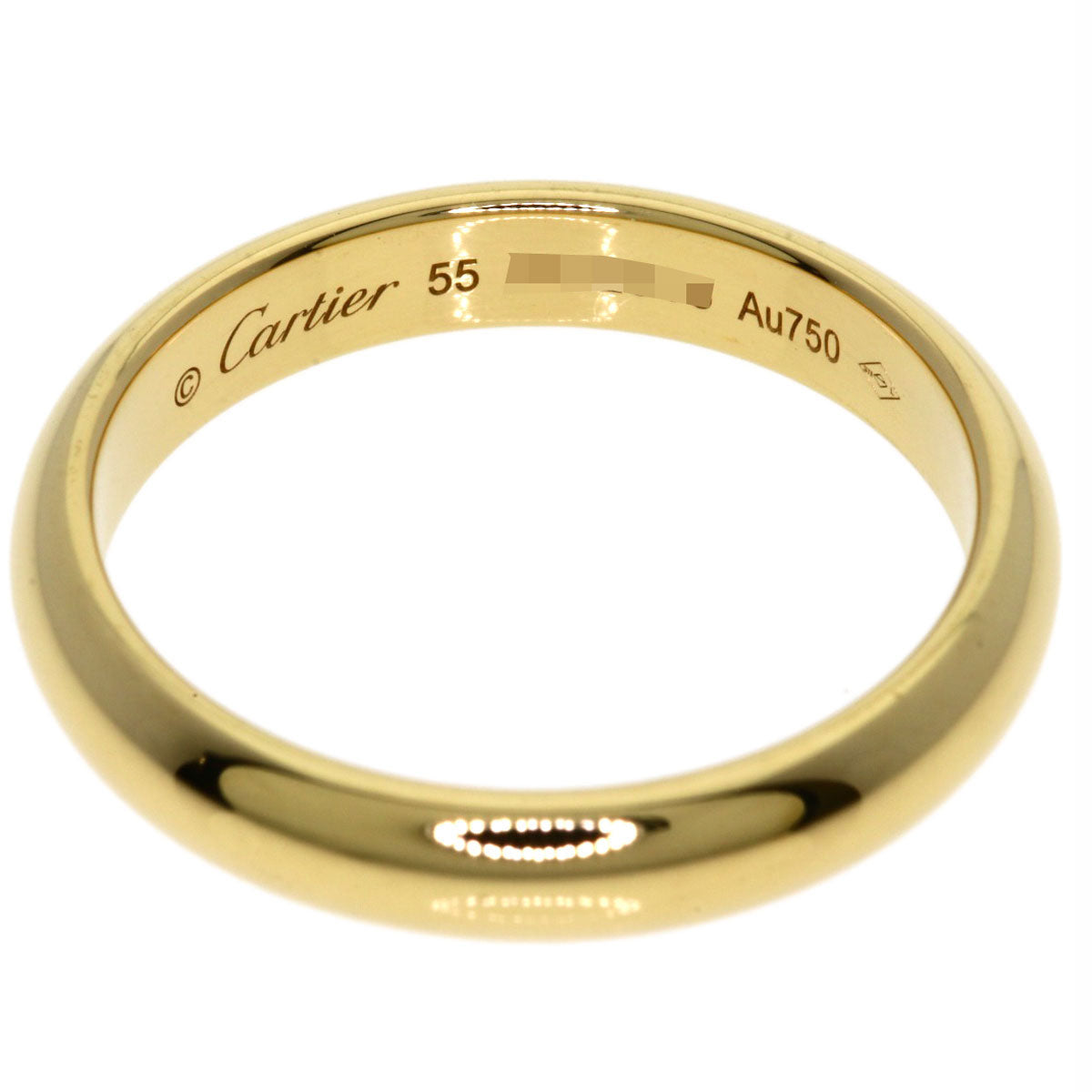 CARTIER Wedding #55 Ring K18 Yellow Gold Ladies [Used]