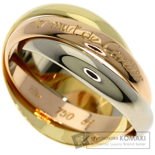 CARTIER Trinity #51 Ring K18 Yellow Gold 18K Pink GoldLadies [Used]