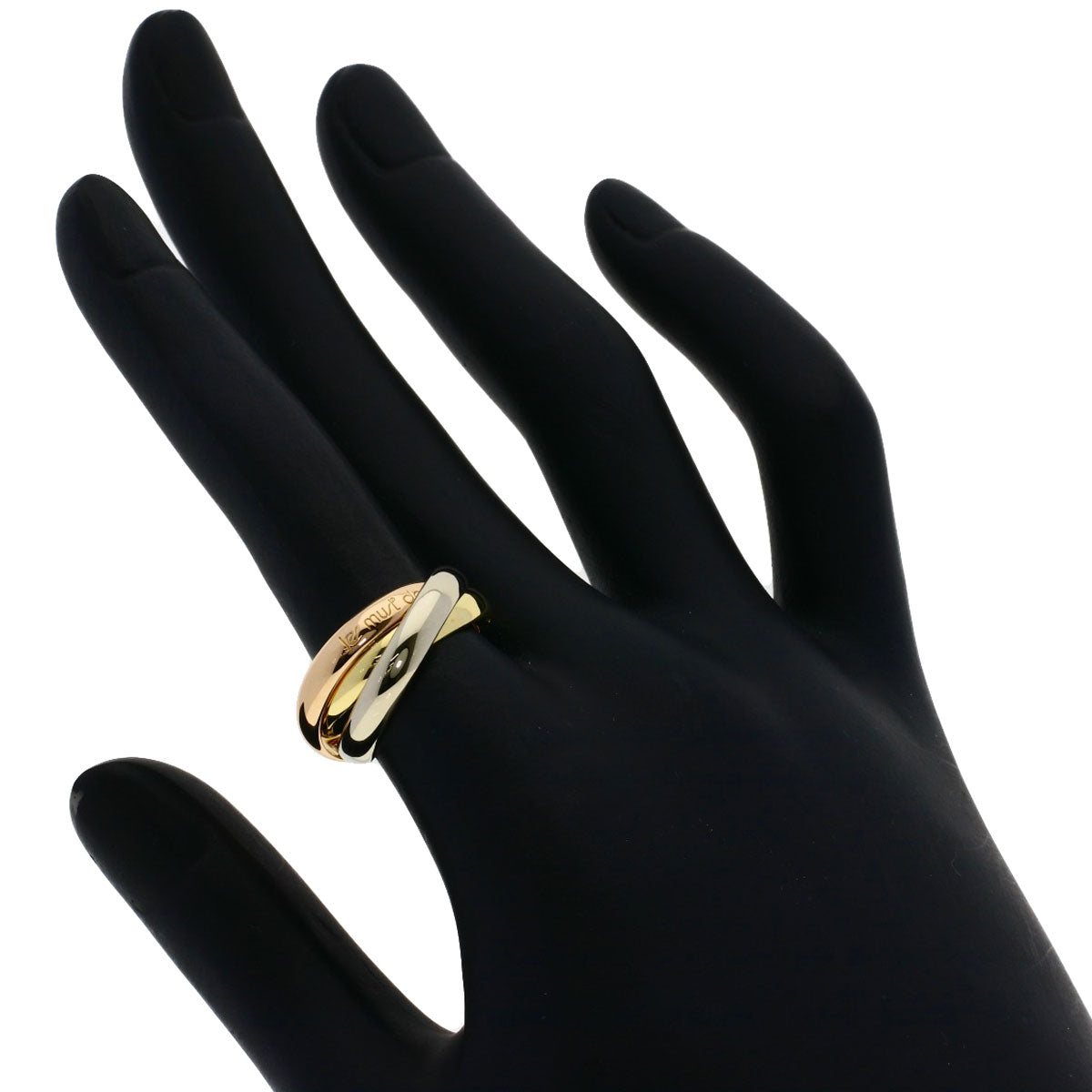 CARTIER Trinity #51 Ring K18 Yellow Gold 18K Pink GoldLadies [Used]