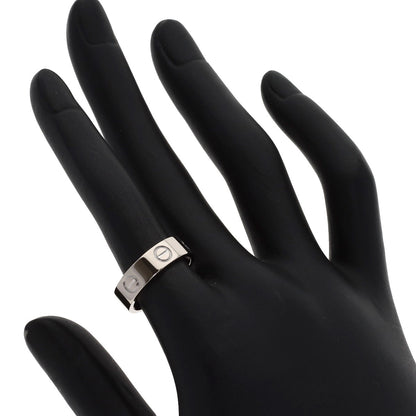 CARTIER love ring #51 Ring K18 White Gold Ladies [Used]