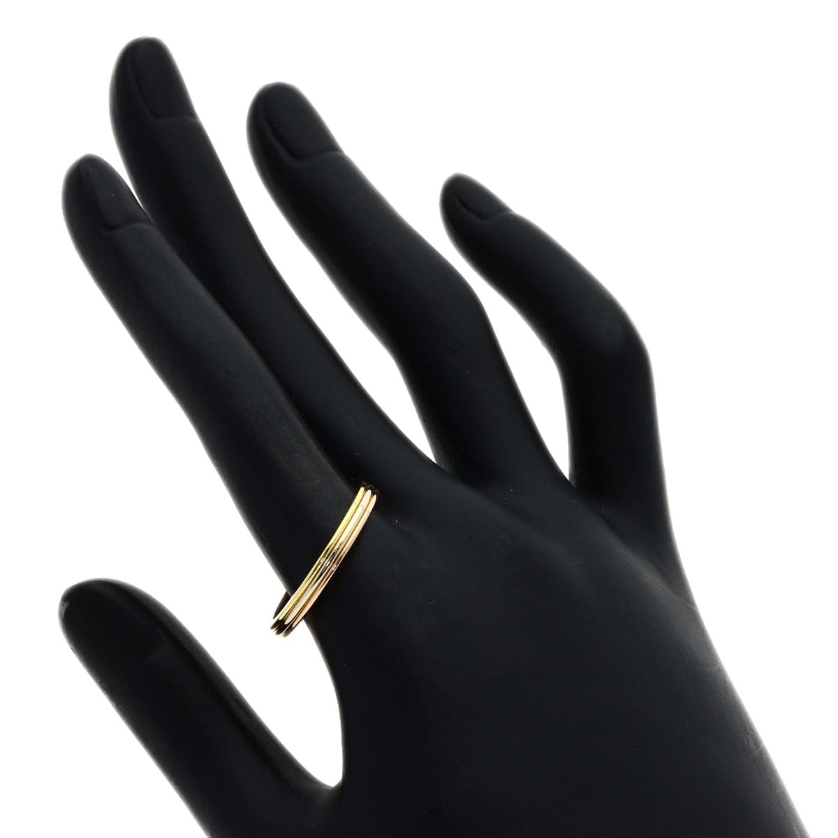 CARTIER 3 Colors #60 Ring K18 Yellow Gold 18K Pink GoldLadies [Used]