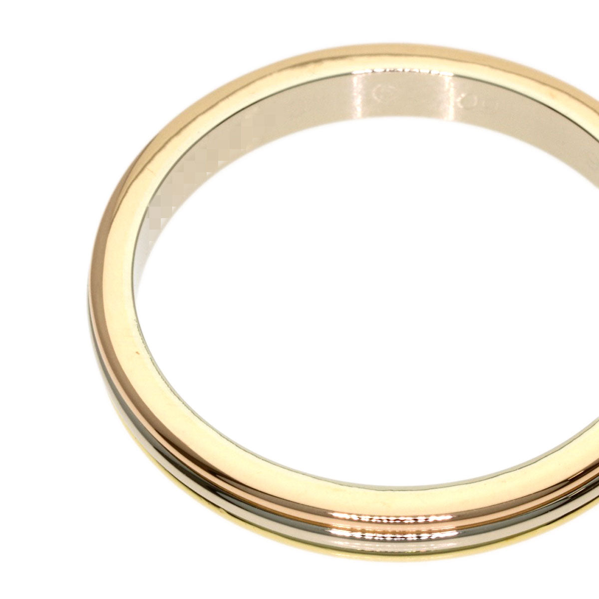 CARTIER 3 Colors #60 Ring K18 Yellow Gold 18K Pink GoldLadies [Used]
