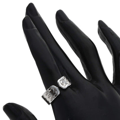 CARTIER 2C Ring, 2000 Christmas Limited Edition, #57 Ring K18 White Gold Ladies [Used]