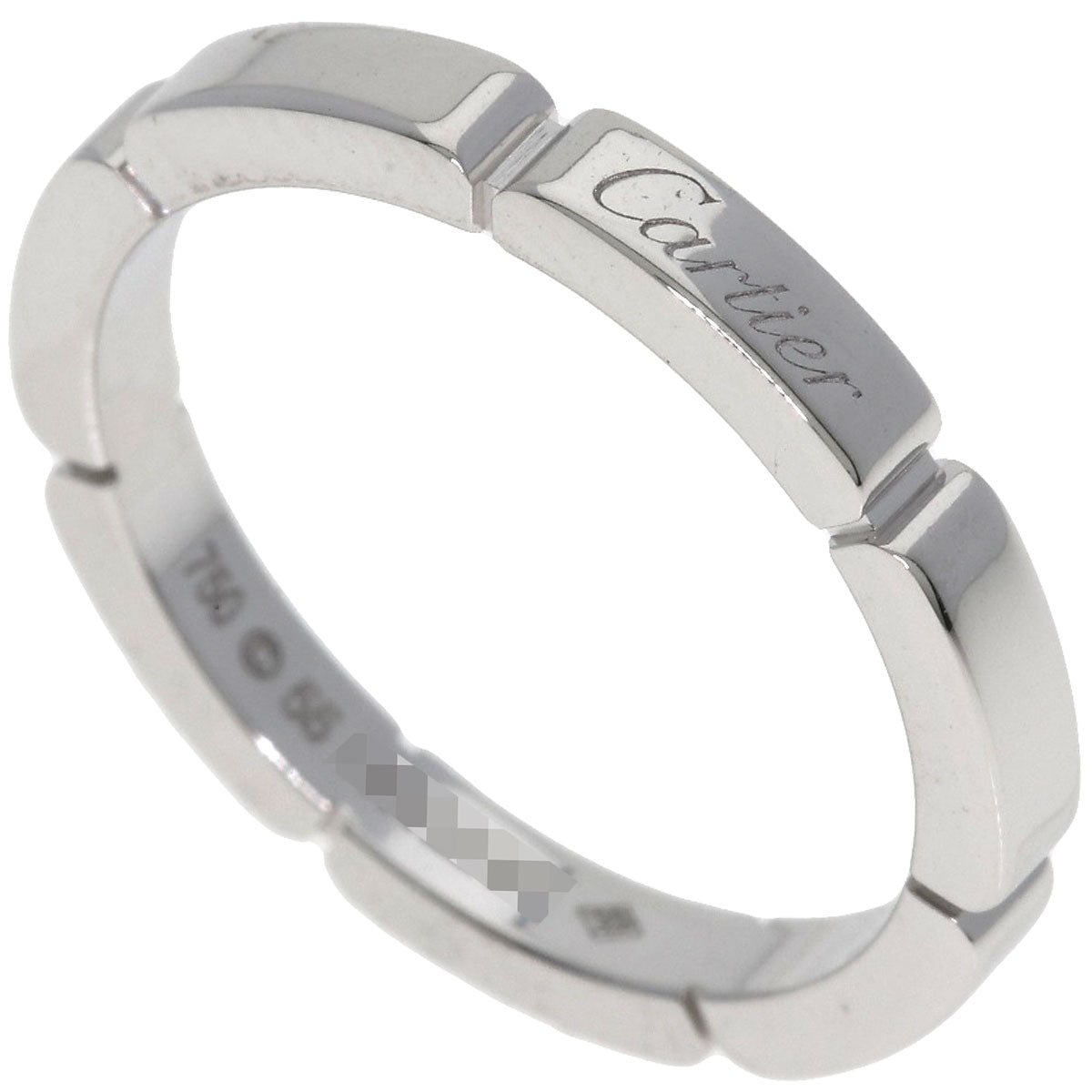 CARTIER Maillon PANTHERE #55 Ring K18 White Gold Ladies [Used]