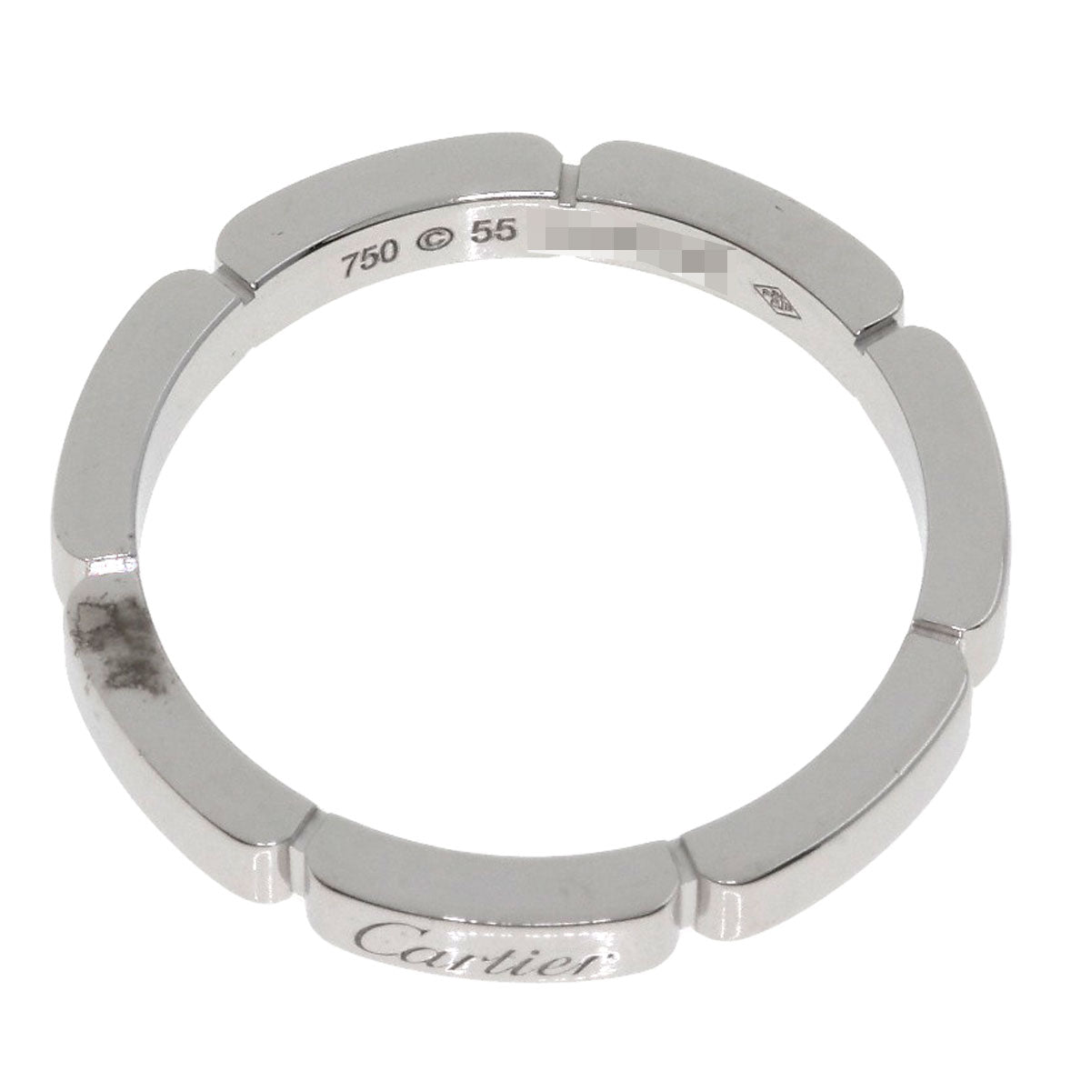 CARTIER Maillon PANTHERE #55 Ring K18 White Gold Ladies [Used]