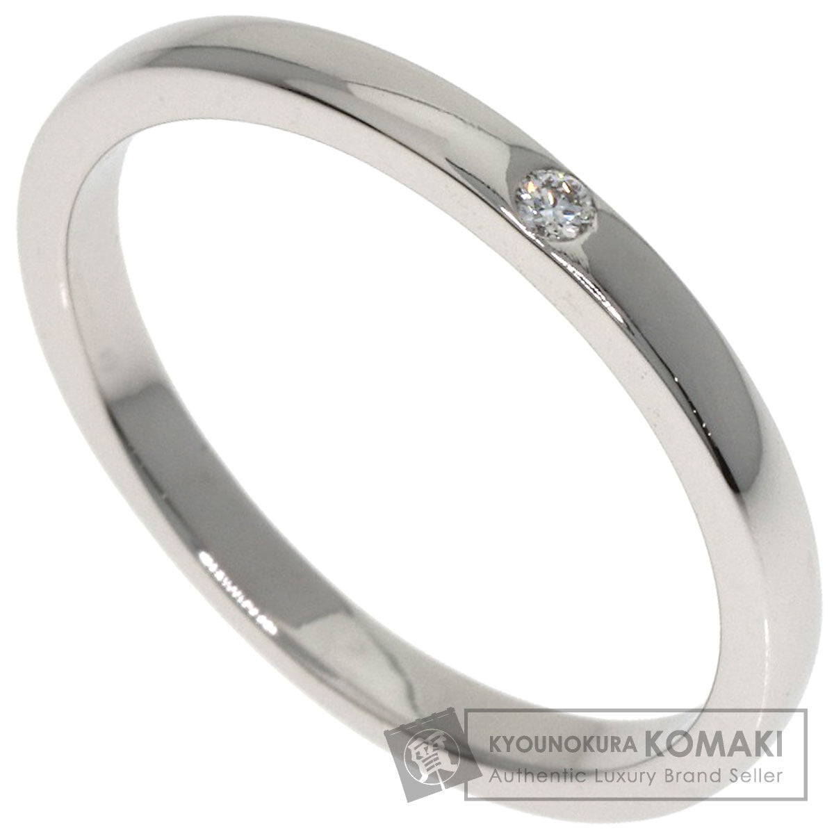 CARTIER Wedding 1P Diamond Ring Platinum PT950 Ladies [Used]